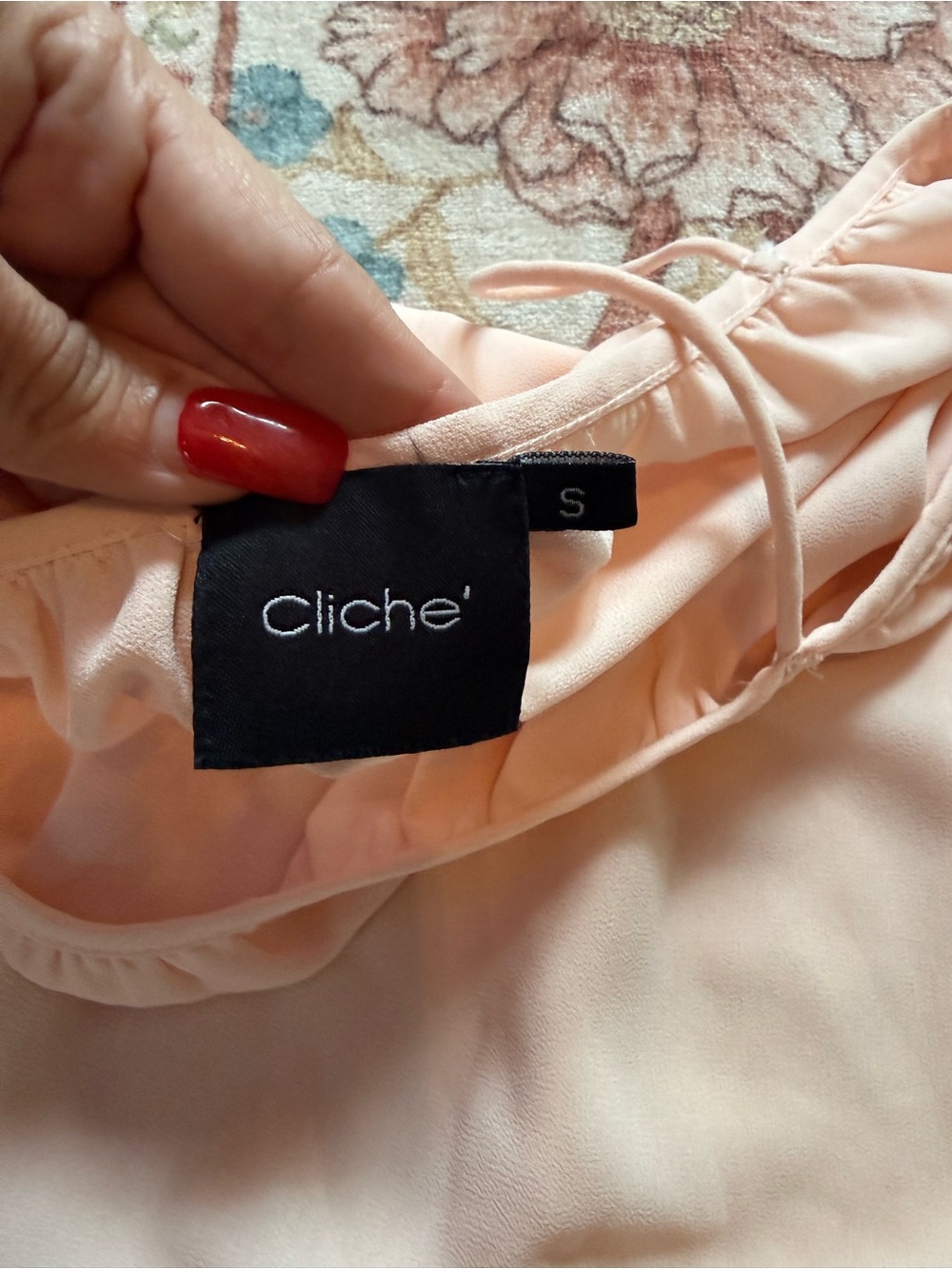 🌸 Cliché Blush Pink Off Shoulder Ruffle Top - Picture 2 of 4